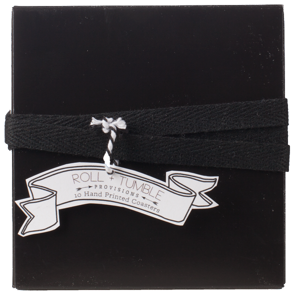 Block Printed Beverage Coasters