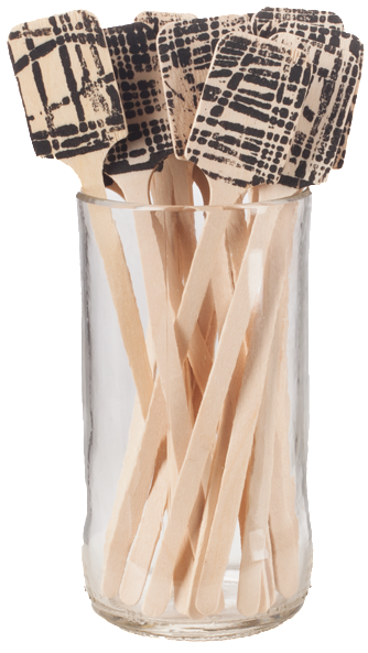 Block Printed Beverage Stirrers