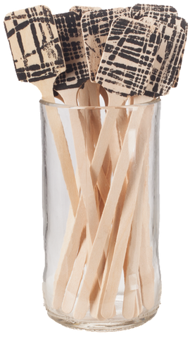 Block Printed Beverage Stirrers