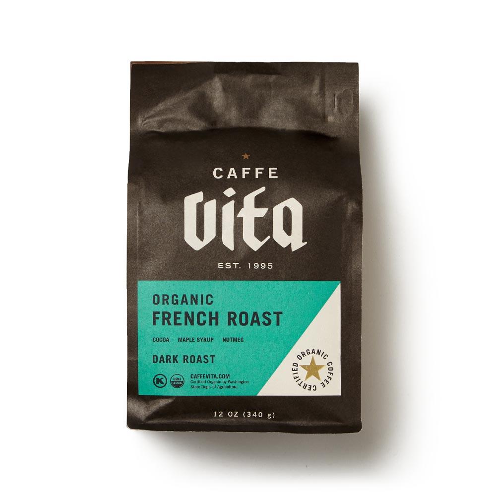 Caffe Vita Organic French Roast Whole Bean Coffee