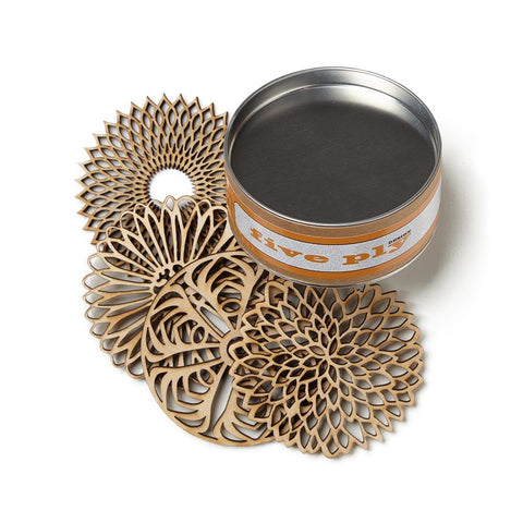 4 coasters, each 3.9