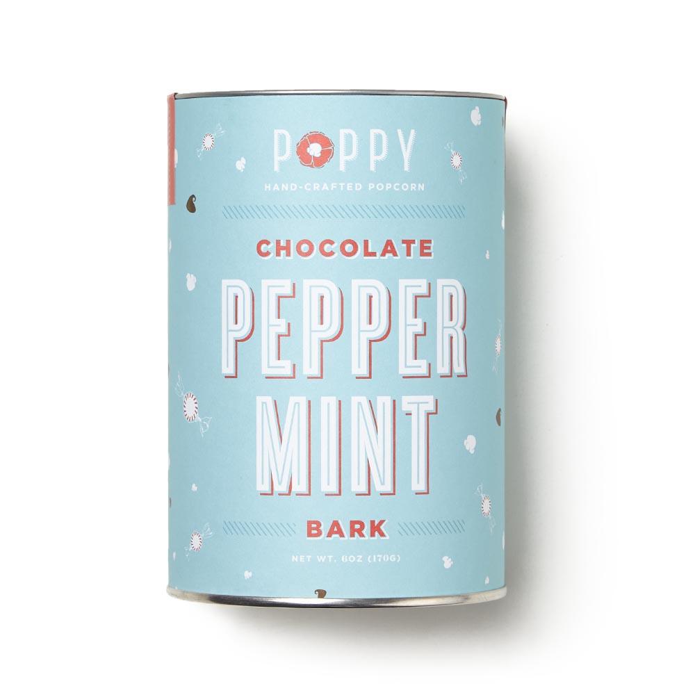 Chocolate Peppermint Bark Popcorn Tin