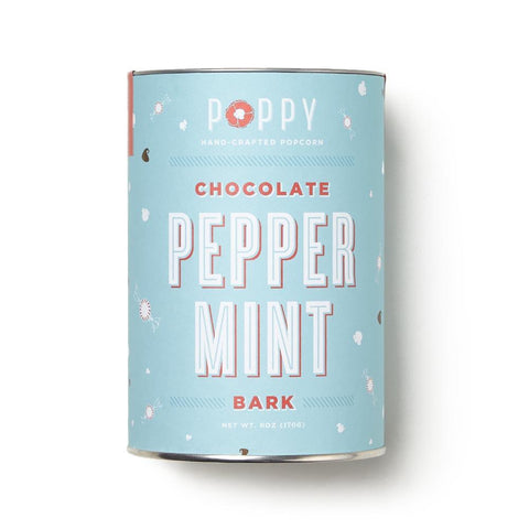 Chocolate Peppermint Bark Popcorn Tin