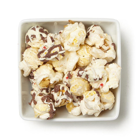 Chocolate Peppermint Bark Popcorn
