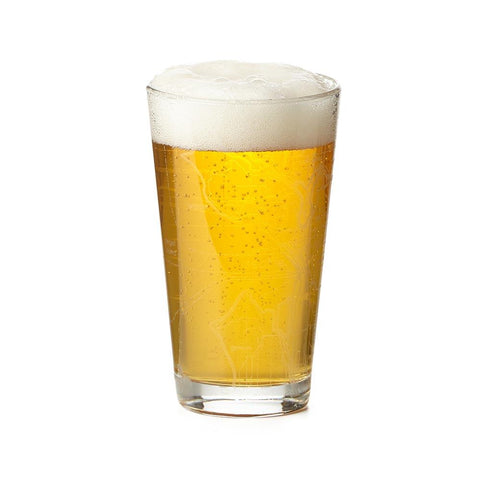 Seattle Map Pint Glass
