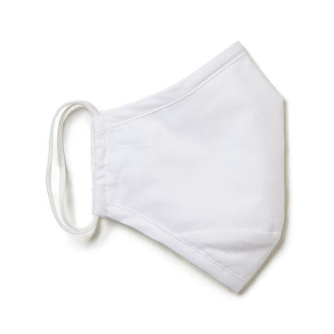 3 Layer Cotton Face Mask - White