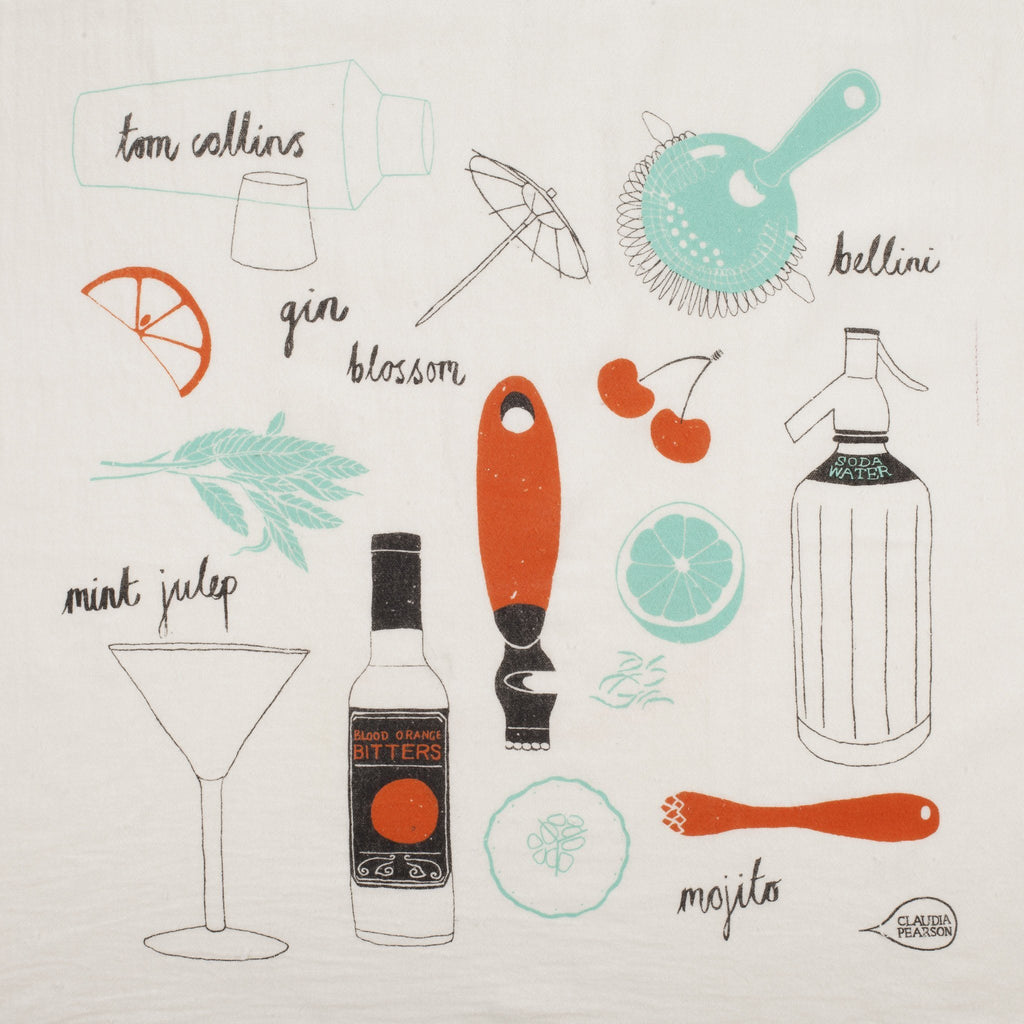 Cocktail Tea Towel Gift Set 
