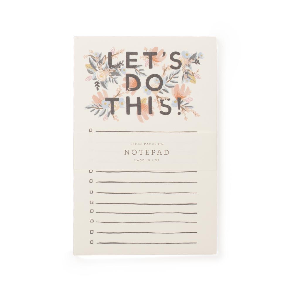 Let's Do This Notepad Gift Set 