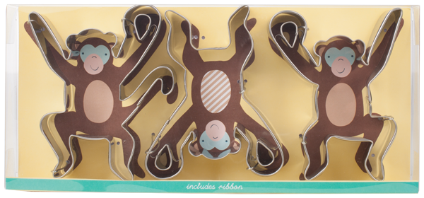Monkey Cookie Cutter Set