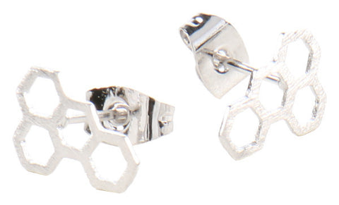 Honeycomb Earring Studs