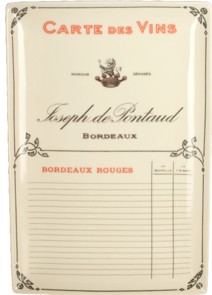 Voyage Carte De Vins Tray