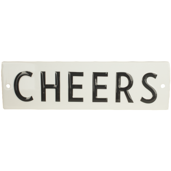 Word Play Cheers Sign
