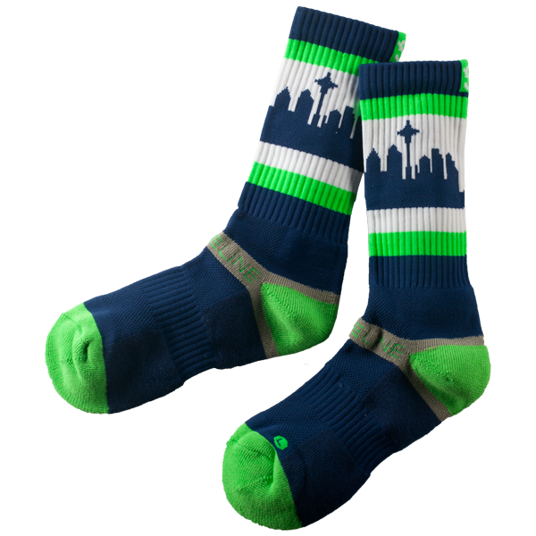 Seatown Navy Strapped Fit 2.0 Socks