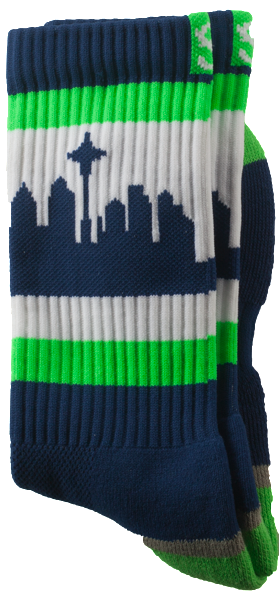 Seatown Navy Strapped Fit 2.0 Socks