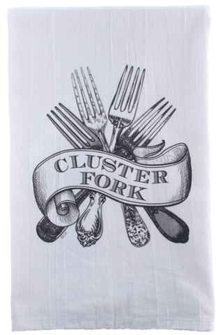 Cluster Fork Tea Towel