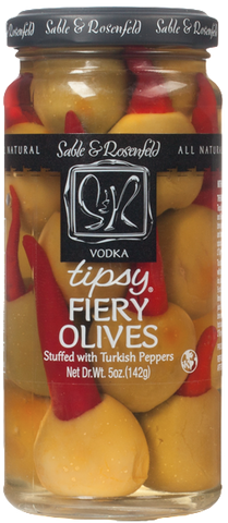 Vodka Tipsy Fiery Olives