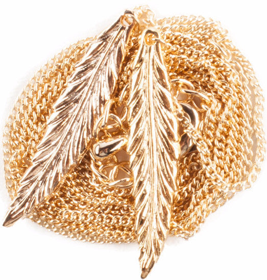 Feather Lariat Necklace
