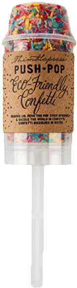 Eco-Friendly Confetti Push-Pop
