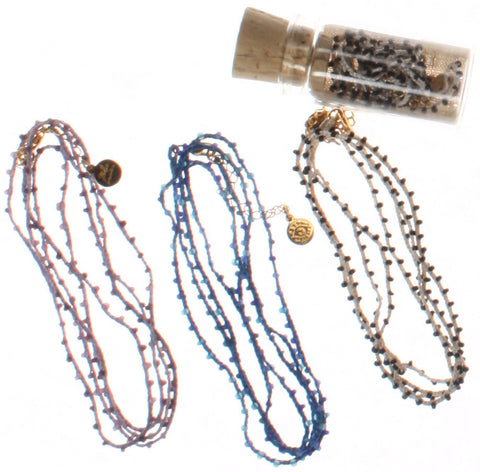 Braided Thread & Beaded Bracelet