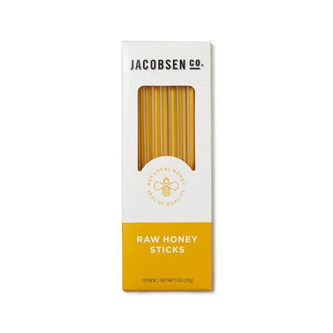 Jacobsen Honey Sticks, 10 pack, each stick 0.18 oz