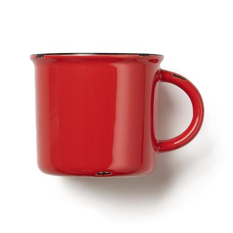 Red Stoneware Mug, 16 oz