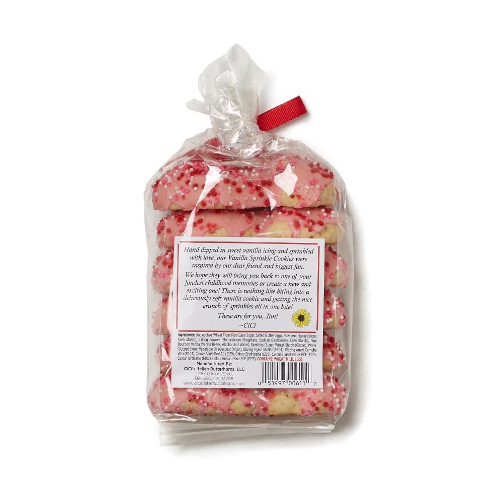 Pink Vanilla Sprinkle Cookies