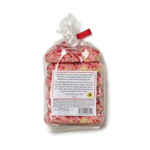 Pink Vanilla Sprinkle Cookies