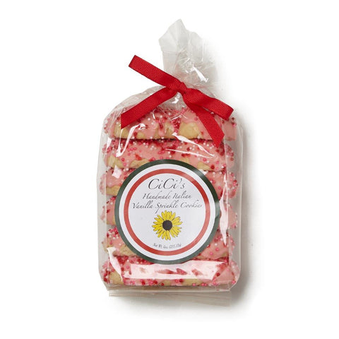 Pink Vanilla Sprinkle Cookies