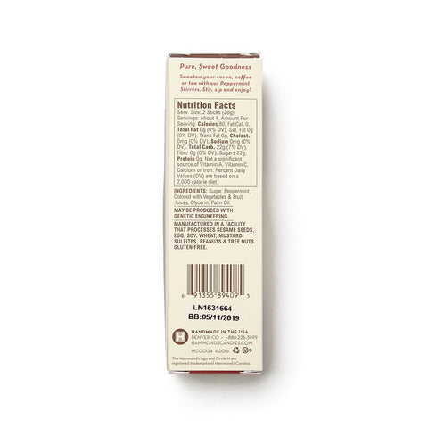Natural Peppermint Cocoa Stirrers