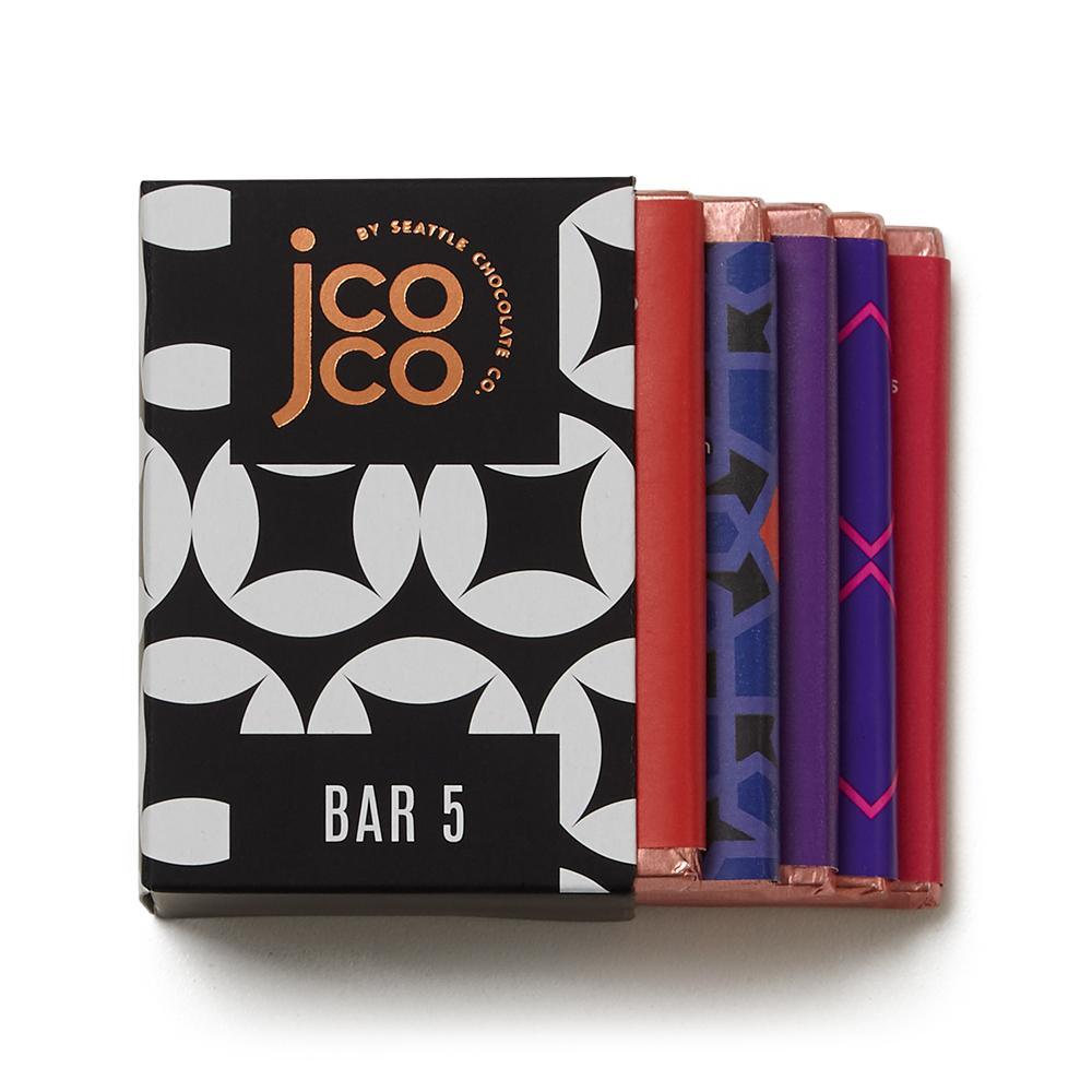 jcoco Dark Chocolate Mini Bar Assortment, 5 flavors