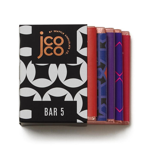 jcoco Dark Chocolate Mini Bar Assortment, 5 flavors