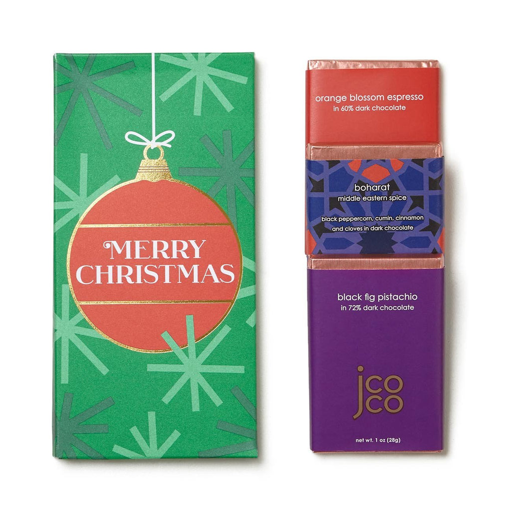 Merry Christmas Truffle Bar Trio
