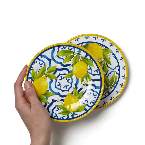Lemon Appetizer Plates, Set of 4