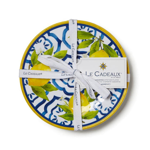 Lemon Appetizer Plates, Set of 4