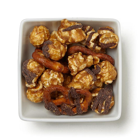 Dark Chocolate Pretzel Popcorn