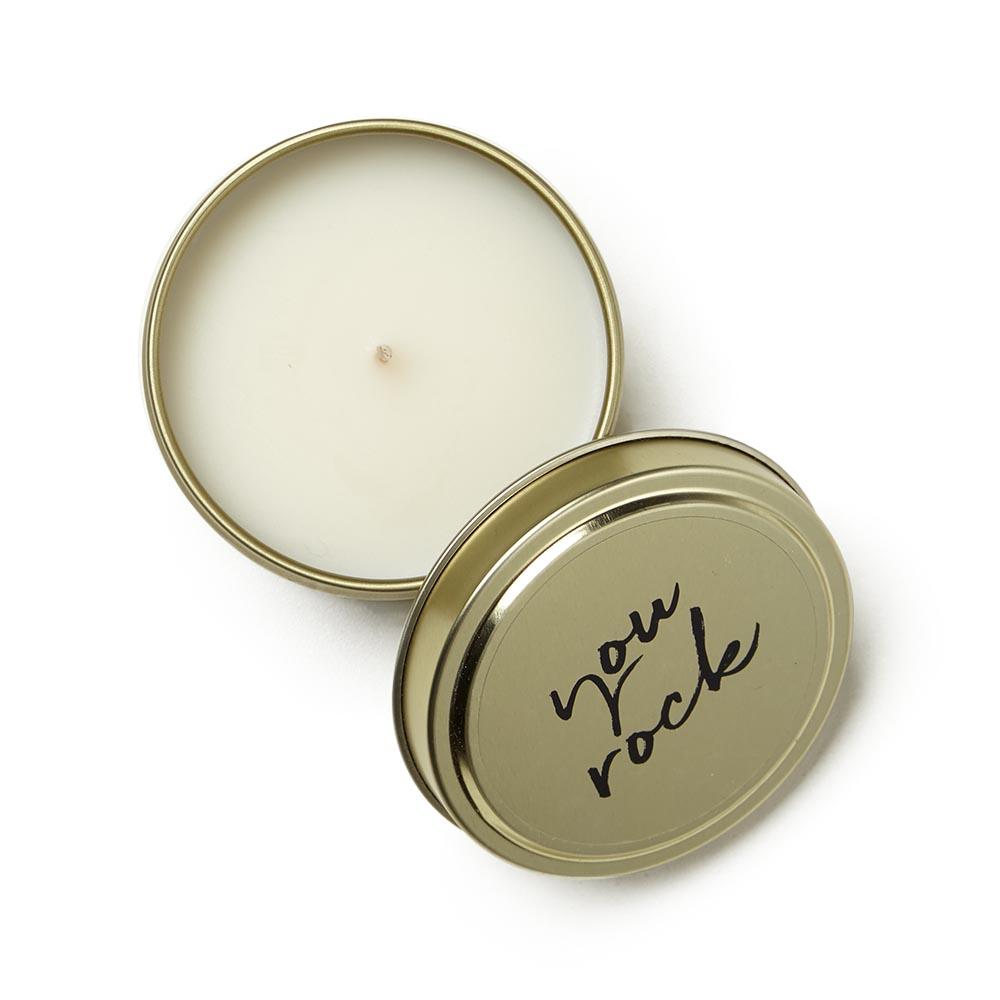 You Rock Celebration Tin Candle