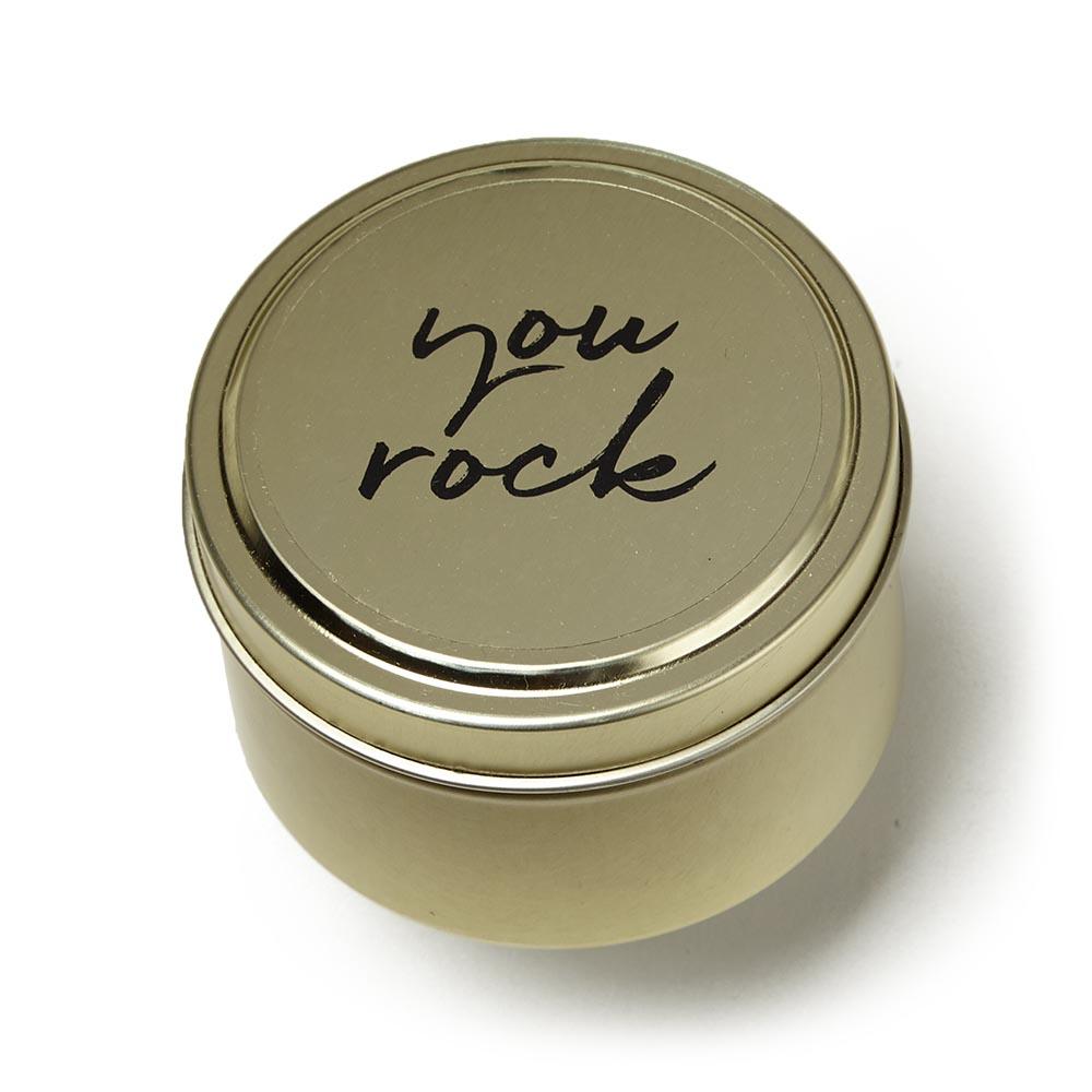 You Rock Celebration Tin Candle