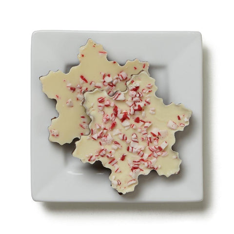 Peppermint Bark Snowflakes