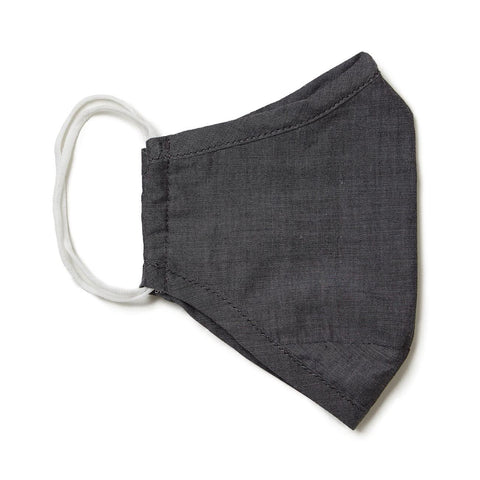 3 Layer Cotton Face Mask - Grey