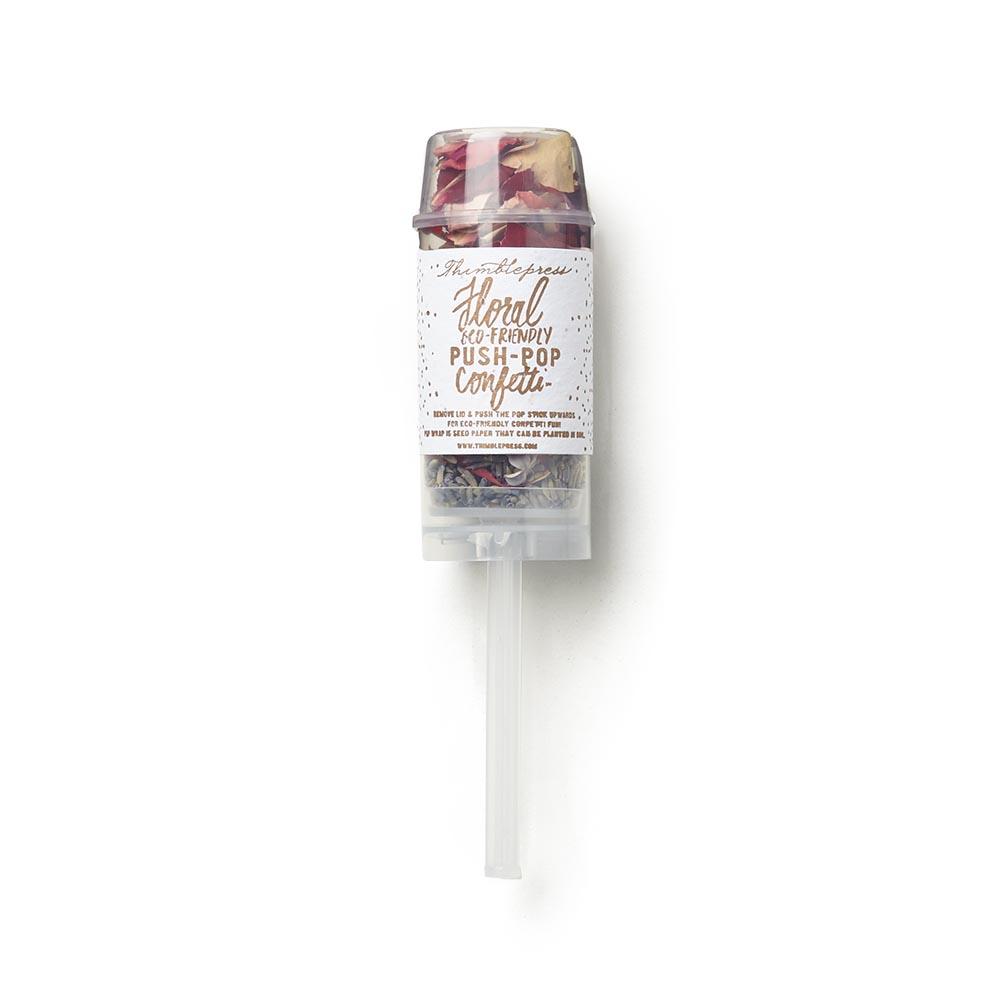 Eco-Friendly Floral Confetti Push-Pop