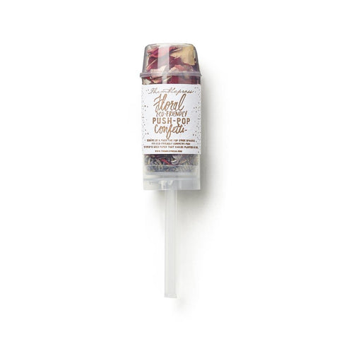 Eco-Friendly Floral Confetti Push-Pop