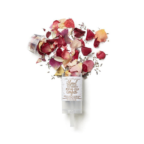 Eco-Friendly Floral Confetti Push-Pop