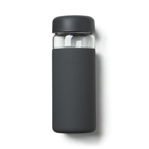 W & P Porter Wide Mouth Glass Bottle in Charcoal, 16 oz