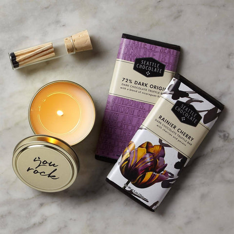 Seattle Chocolates And Candle Gift Set
